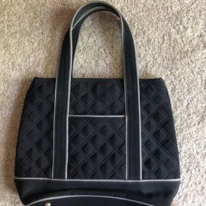 Vera Bradley black quilted purse